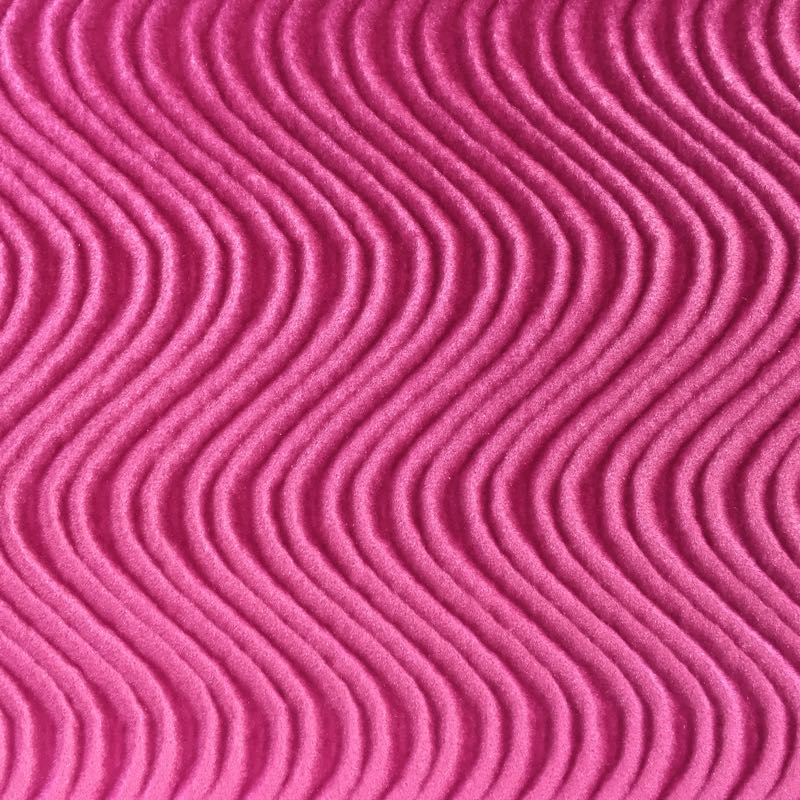 Flocking Velvet with Wave: 469 Fuchsia - Click Image to Close