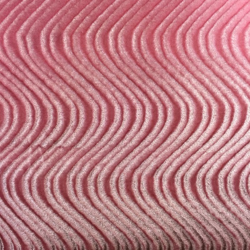 Flocking Velvet with Wave: 456 Pink - Click Image to Close