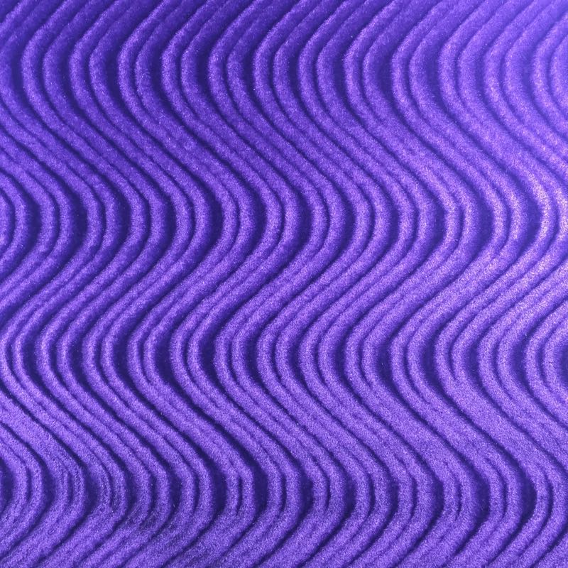 Flocking Velvet with Wave: 412 Purple - Click Image to Close