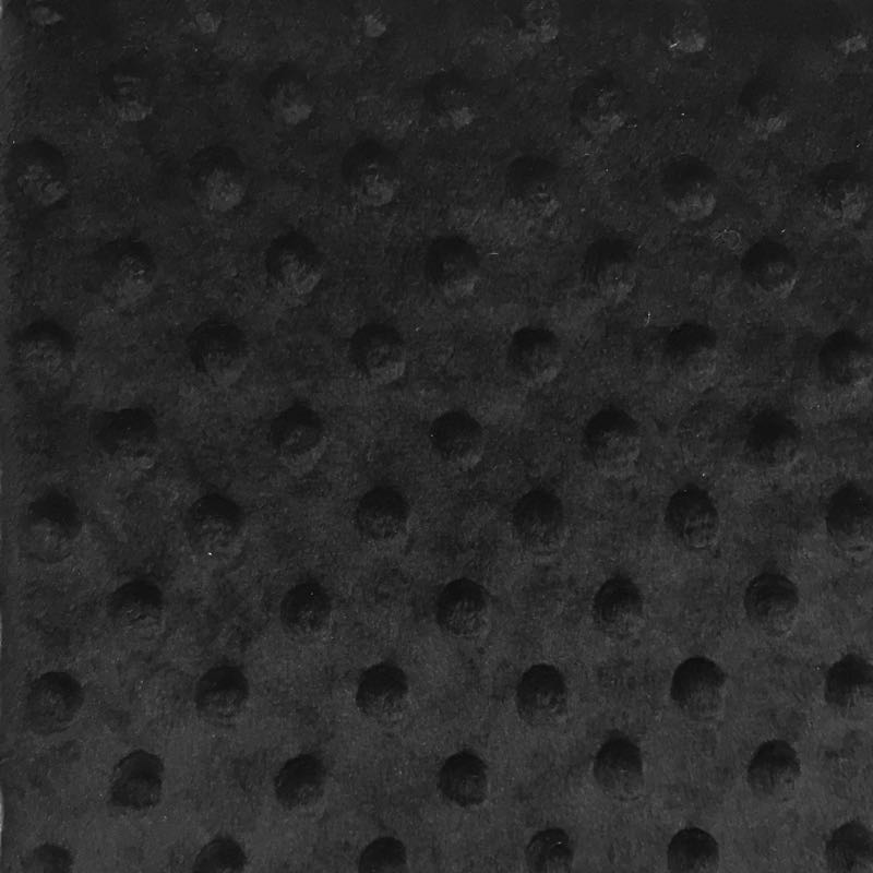 Minky Dots: 07 Black - Click Image to Close