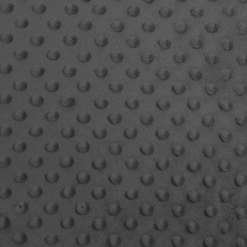Minky Dots: 11 Charcoal Grey - Click Image to Close