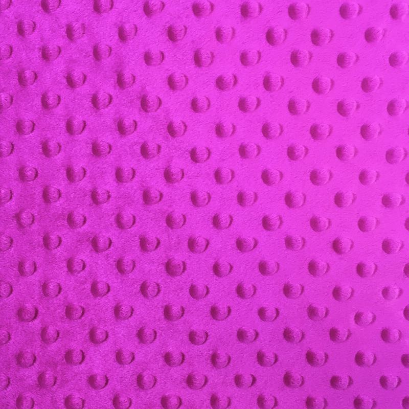 Minky Dots: 69 Fuchsia - Click Image to Close