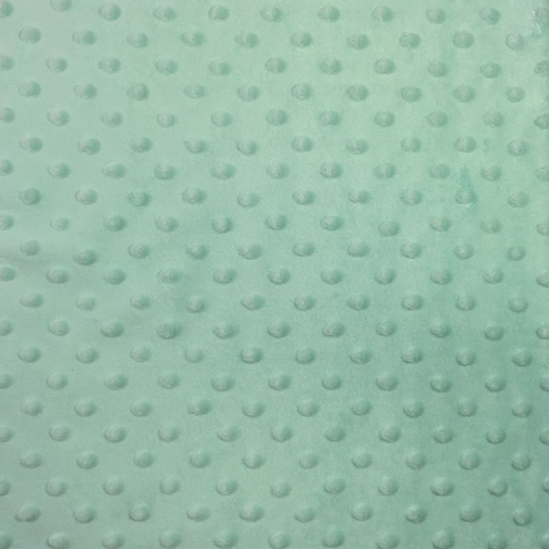 Minky Dots: 72 Icy Mint - Click Image to Close