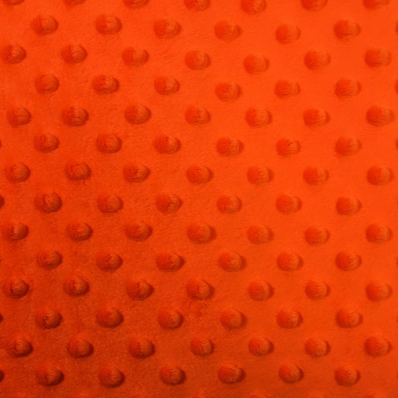 Minky Dots: 47 Neon Orange - Click Image to Close
