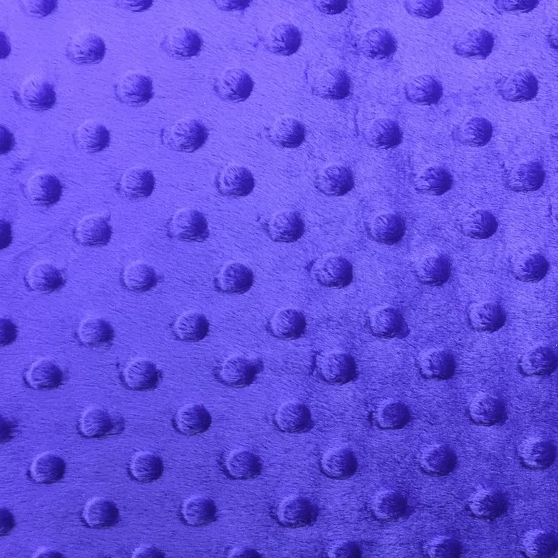 Minky Dots: 12 Purple - Click Image to Close