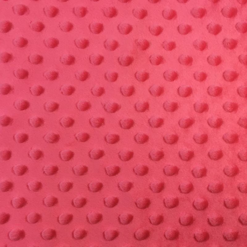 Minky Dots: 18 Strawberry Pink - Click Image to Close