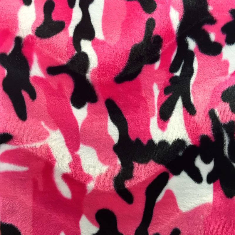 Velboa Animal Prints: 53 Camouflage Pink - Click Image to Close