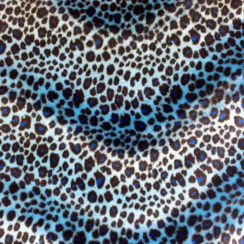 Velboa Animal Prints: 25 Cheetah Blue - Click Image to Close