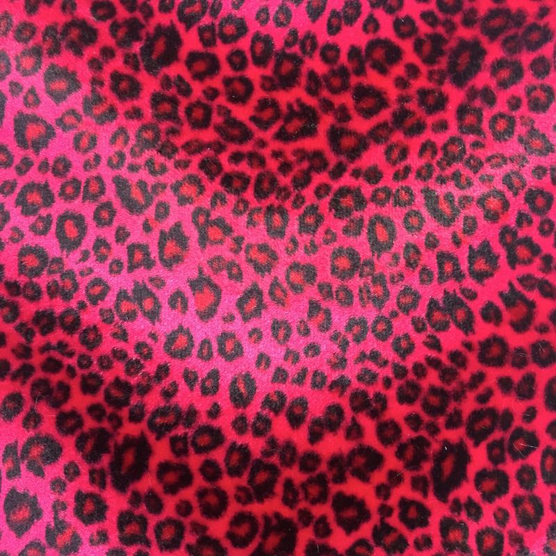 Velboa Animal Prints: 23 Cheetah Red