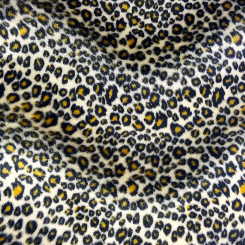 Velboa Animal Prints: 27 Cheetah Yellow - Click Image to Close
