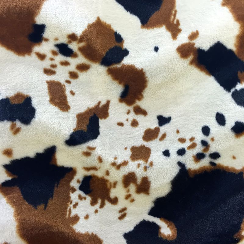 Velboa Animal Prints: 35 Cow Tan