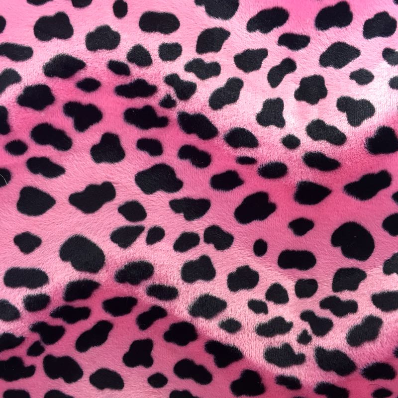 Velboa Animal Prints: 58 Dalmatian Pink
