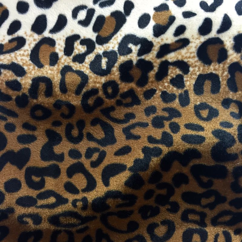 Velboa Animal Prints: 06 Leopard Brown - Click Image to Close