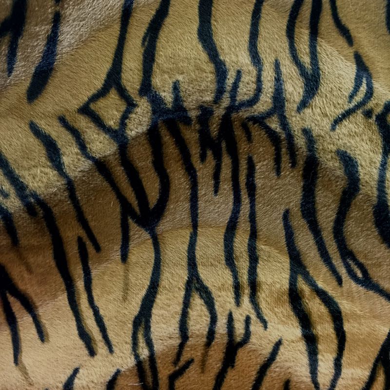 Velboa Animal Prints: 04 Tiger Brown - Click Image to Close