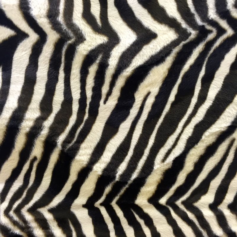Velboa Animal Prints: 44 Zebra Beige Medium