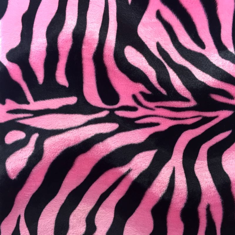 Velboa Animal Prints: 43 Zebra Pink Big
