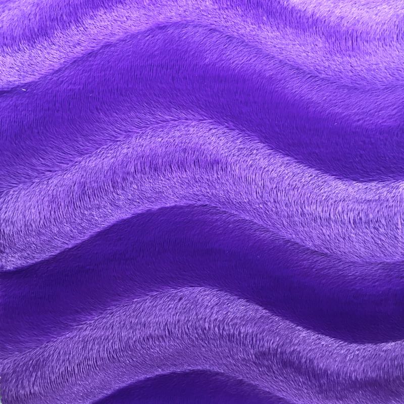 Velboa Plain with S-Wave: 253 Purple - Click Image to Close