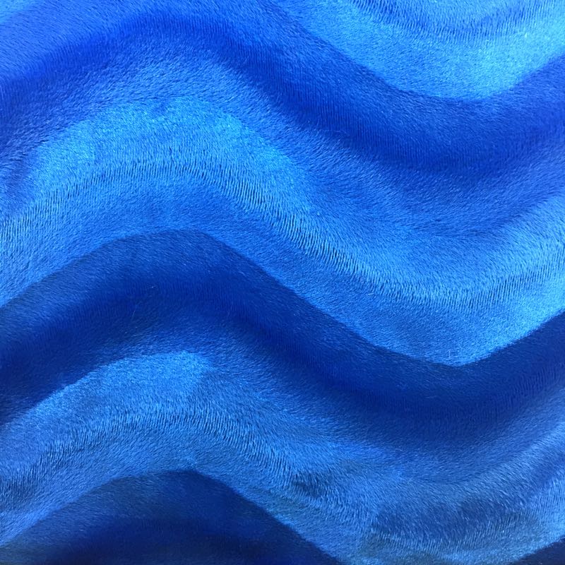 Velboa Plain with S-Wave: 252 Royal Blue