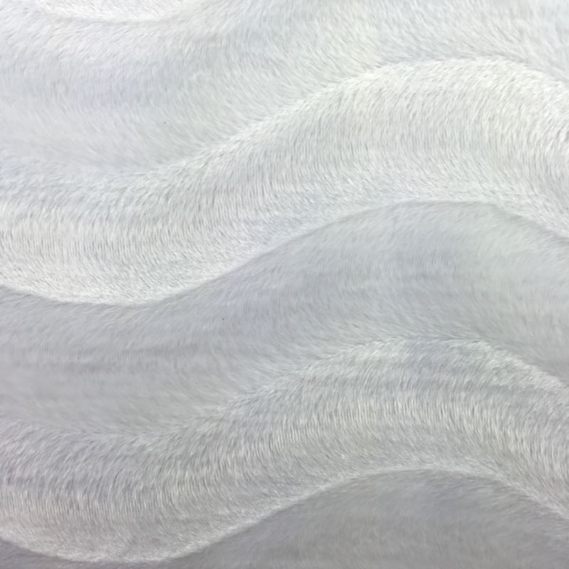 Velboa Plain with S-Wave: 257 White - Click Image to Close