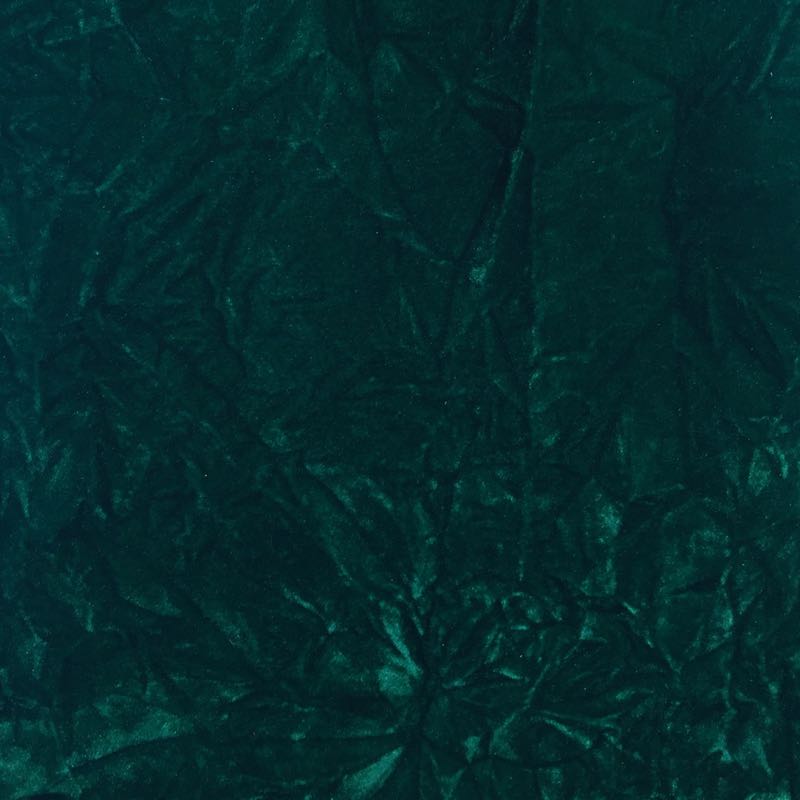 Wrinkled Crush Flocking Velvet: 601 Emerald - Click Image to Close